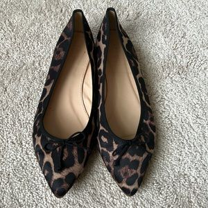 J Crew leopard flats